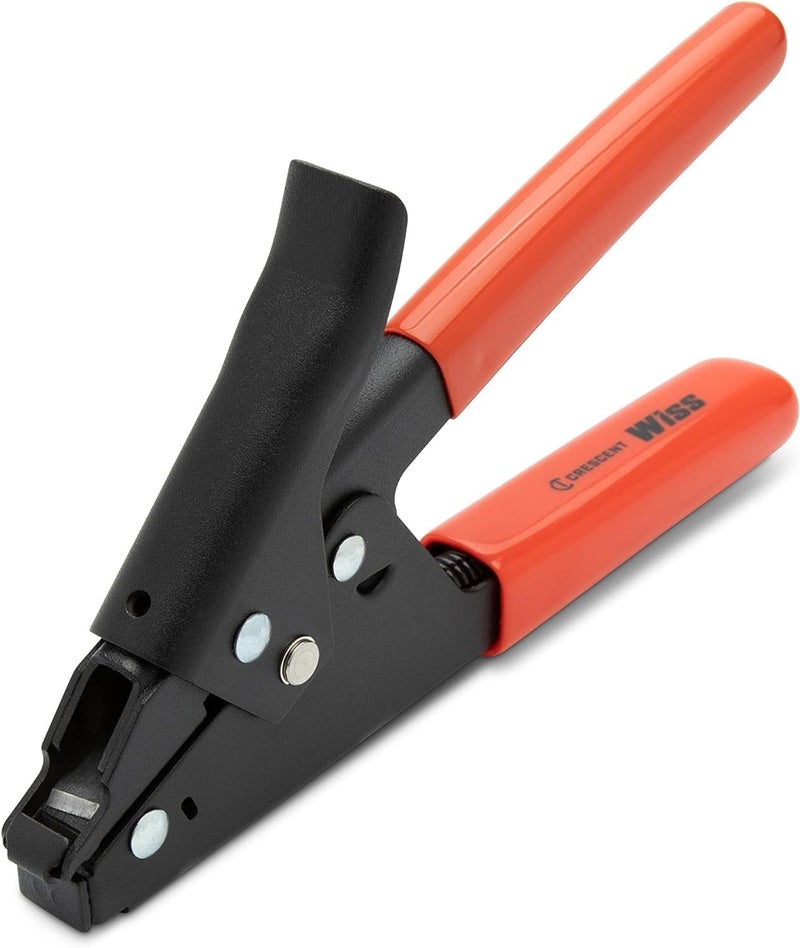 Wiss Crescent Cable Tie Tensioning Tool - Durable Hand Tool for Nylon Cable Ties - Includes Integrated Cut-Off Mechanism & Ergonomic Handle - WT1-7-1/2", Red - Image 1